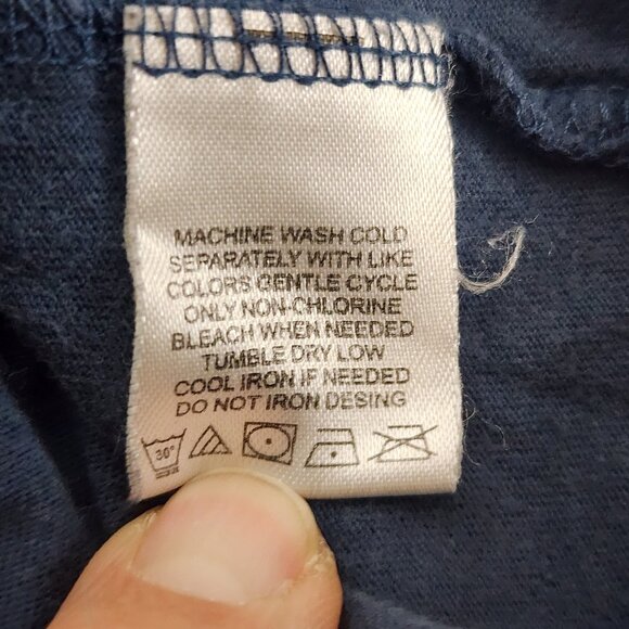 Rockware Anthill Trading Blue Cotton AC/DC Let There Be Rock SS Tee Size 24M - Picture 14 of 14